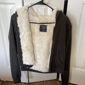 Abercrombie sweater/ hoodie dark grey size XS
